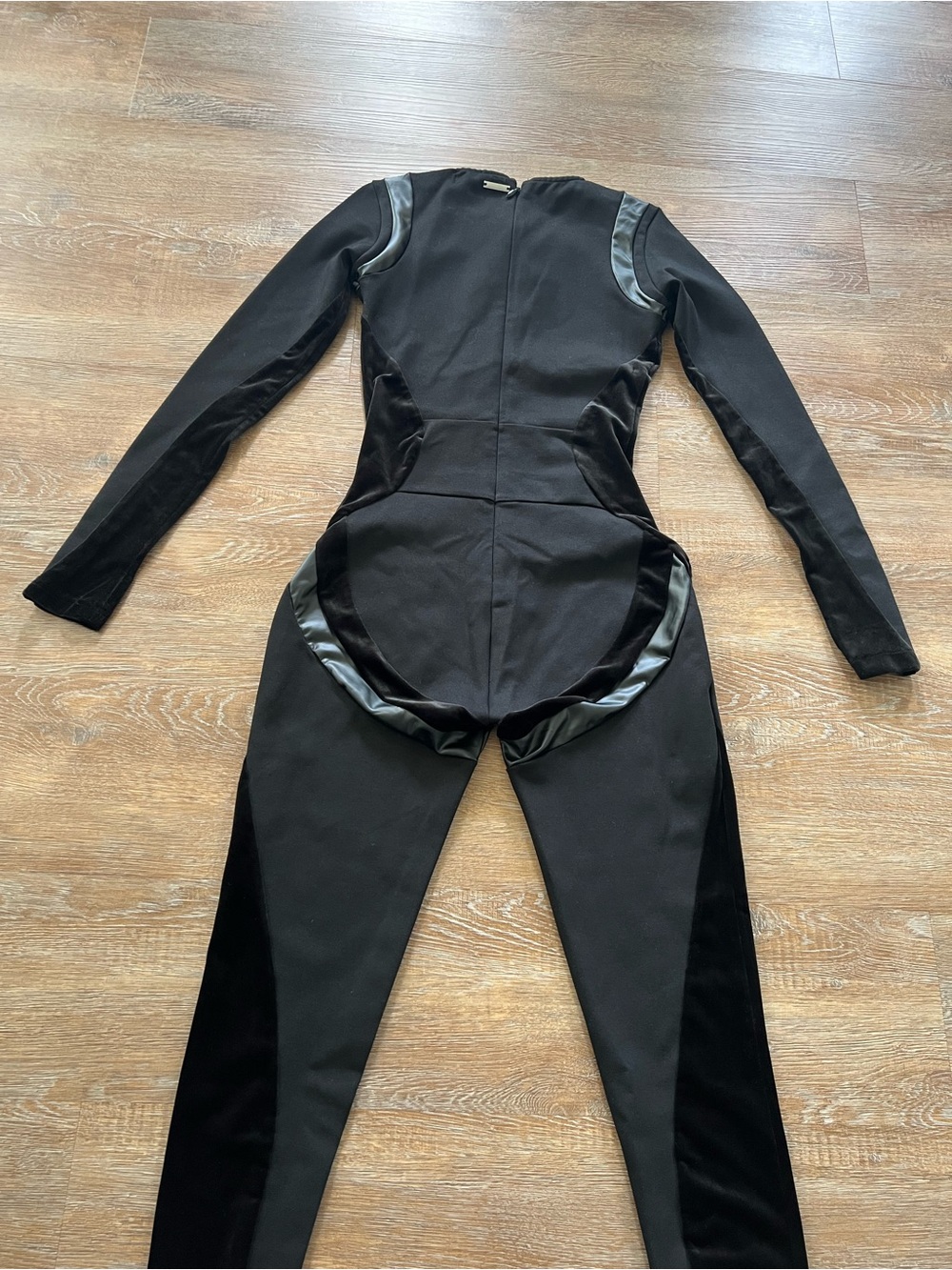 Manière De Voir Black Sculpted Long-Sleeve Jumpsuit | Size UK 8 US 4 - Picture 16 of 16